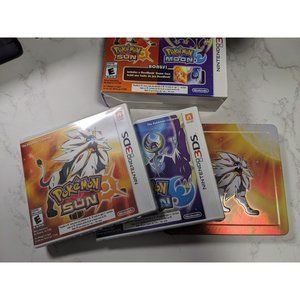 NWOT Pokemon Sun & Moon Steelbook Dual Pack Amazon Exclusive (Nintendo 3DS)